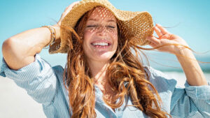 Woman on the beach